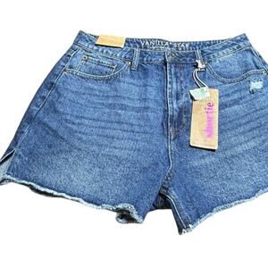 Vanilla Star Women's Classic Blue Jean Shorts